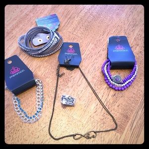 SOLD New with (most) tags Paparazzi jewelry 5piece